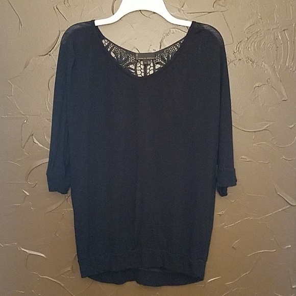 I jeans by Buffalo Black Dolman Sleeved Top - Picture 2 of 6